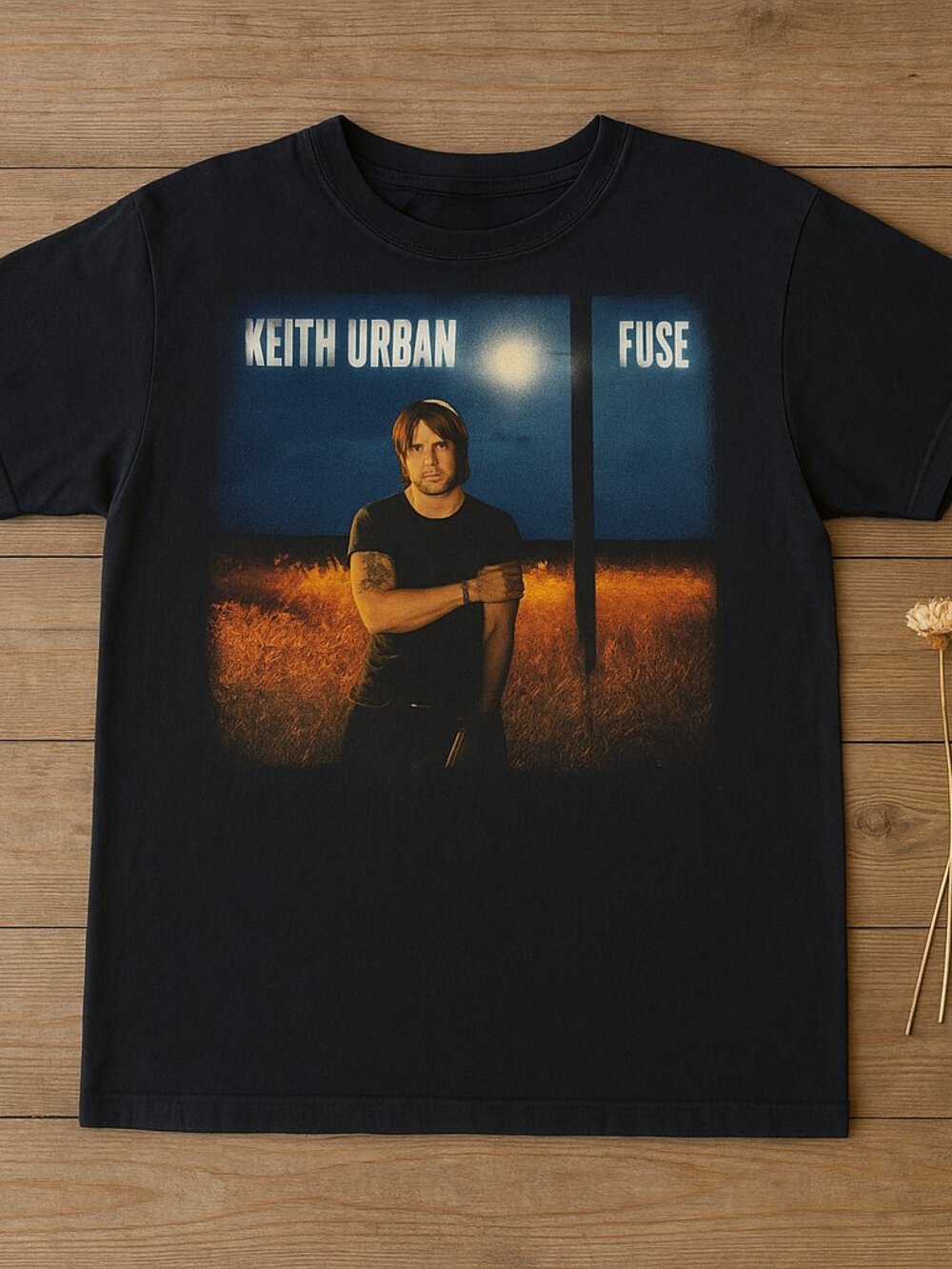 Keith Urban Graphic T-Shirt Black Country Music Vintage Concert Style Unisex Tee